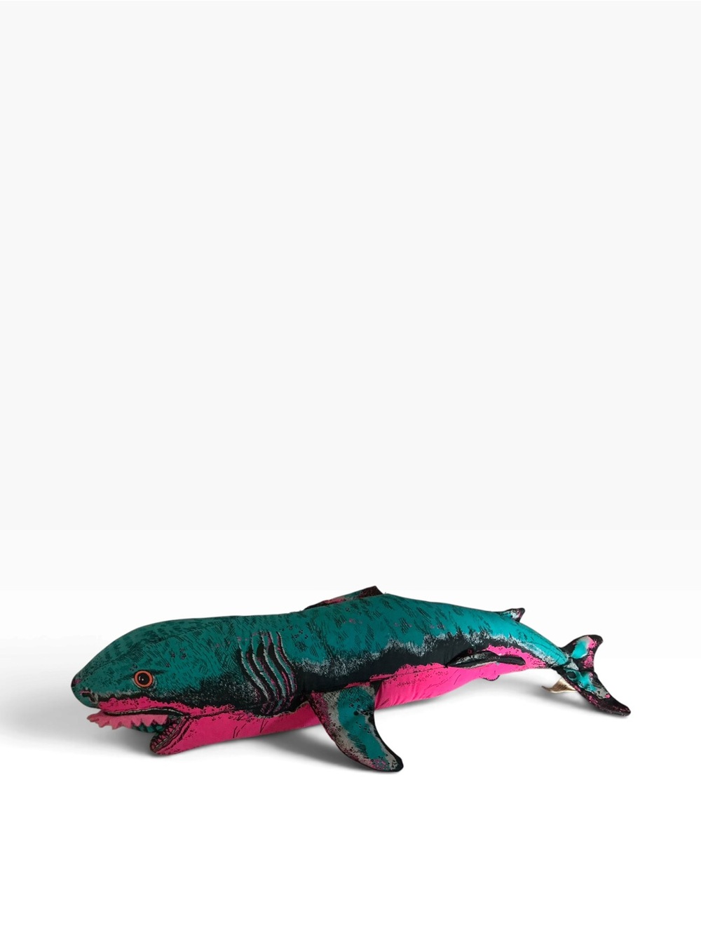 Vtg 1992 Applause shark toy stuffed animal 17”